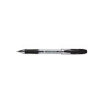 Elite Rubber Grip Ball Pen Blk Pk12
