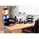 Magazine Rack File Foolscap Black