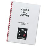 Comb Bndg Covers Pvc A4 Clr Pk100