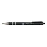Retr Ball Pen Soft Grip Med Blk Pk12