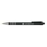 Retr Ball Pen Soft Grip Med Blk Pk12