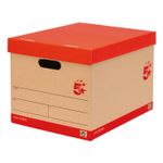Storage Box Red/Brown Pk10