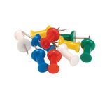 Push Pins 7Mm Head Ast Opaque Pk100