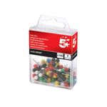 Map Pins 5Mm Head Assorted Pk100