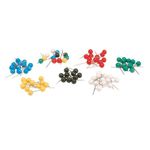 Map Pins 5Mm Head Assorted Pk100