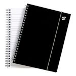 Notebook Ruled 160Pp A5 Black Pk6
