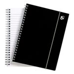 Notebook Ruled 160Pp A5 Black Pk6