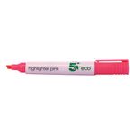 Eco Highlighter Chisel Tip Pink Pk10