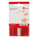 Standard Index Flags 25X45Mm Red Pk5