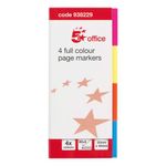 Index Flag Neon Four Colour Pk5