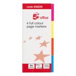 Index Flag Neon Four Colour Pk5