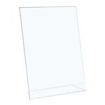 Sign Holder Portrait Slanted A4 Clr