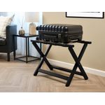 York Wooden Luggage Rack Black