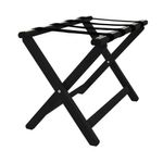 York Wooden Luggage Rack Black