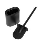 Sana Silicone Toilet Brush /Hldr Blk