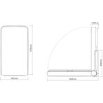 Vertical Baby Changing Unit Cream