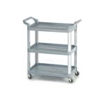 Gpc 3 Shelf Service Trolley Grey