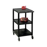 Gpc 3 Shelf Service Trolley Black