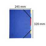 Europa 7 Part Organiser Blue 54072E