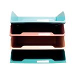 Skandi Letter Tray Ast. Col Pk 4