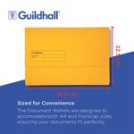 Guildhall Doc Wallet Fc Ylw Pk50