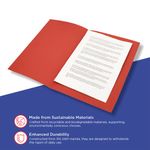 Guildhall Sq Cut Folder Red Pk100