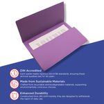 Guildhall Doc Wallets Fc Violet Pk50