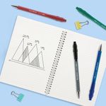 Papermate Flexgrip Retract Blu Pk12