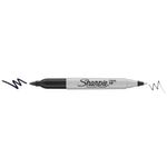Sharpie Perm Twin Tip Marker Blk P12