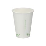 Sgl Wall Coffee Cup 12Oz Wht Pk1000