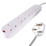 Connekt Gear Uk 4Way Mains Ex Blk 5M