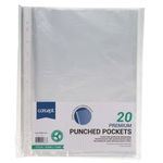 Concept Pkt.20 A4 Punched Pockets (Carto