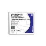 Shield Polythene Glove Clr M Pk100