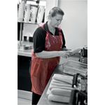 Disb Apron Polythene Red Pk1000