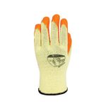 S Grip Crinkle Latex Glv Org 9 Pk12