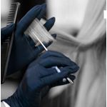 Nitrile Pf Disb Gloves Blk M Pk100