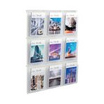 Helit Wall Display 9Xa4 Pockets Clr