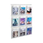 Helit Wall Display 9Xa4 Pockets Clr