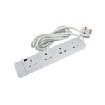 Ced 4-Way Extension Lead White
