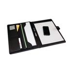 Monolith Conf Foldr Pu W/Pad A4 Blk