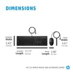 Hp 225 Wired Mouse Keyboard Combo