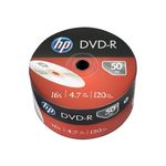 Hp Dvd-R 16X 4.7Gb Wrap Pk50