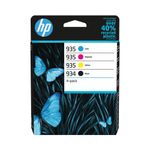 Hp 6Zc72Ae 934 935 Combo 4 Pack Cmyk