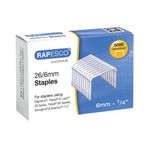 Rapesco Staples 6Mm 26/6 Pk5000
