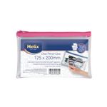 Helix 8X5In Pvc Pencil Case Clr Pk12