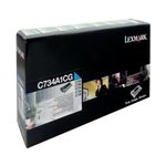 Lexmark Cy Rtn Prog 6K Tnr C734A1Cg