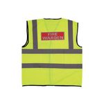 Fire Warden Vest High Res Xl Yellow