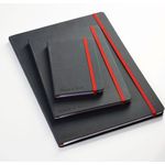Black N Red Hard Cover Notebook A4