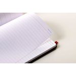 Black N Red Hard Cover Notebook A4