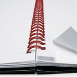 Black N Red Recy Hb Wire Ntbk A5 Pk5